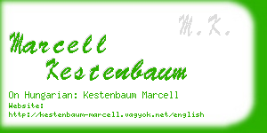 marcell kestenbaum business card